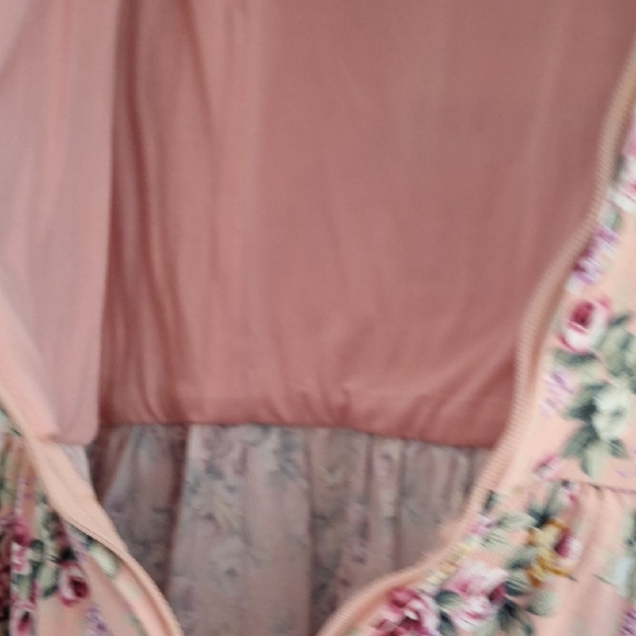 LINDY BOP Tea Party Pink Floral Dress Ditsy Rose Swing Vintage Retro - Picture 8 of 11